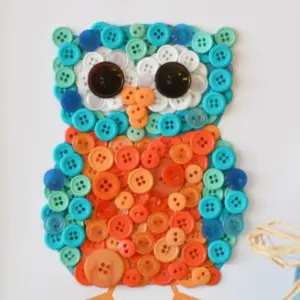 owl button craft