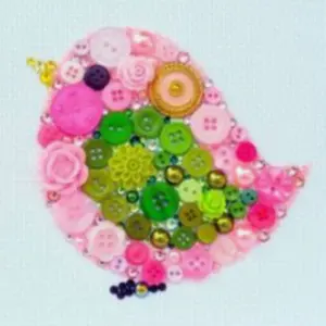 bird button craft
