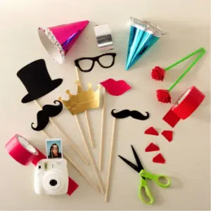 duct tape photo booth props