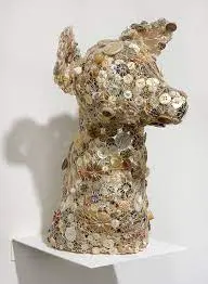 button sculpture