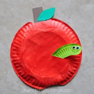 Apple Paper Plate Craft