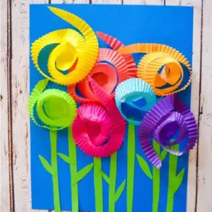 Cupcake Liner Flowers