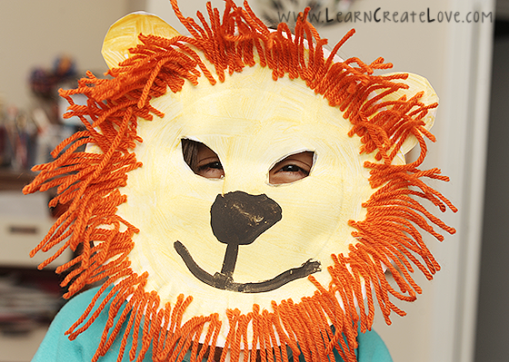 lion paper plate craft