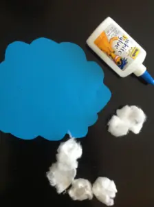 cottonball cloud craft