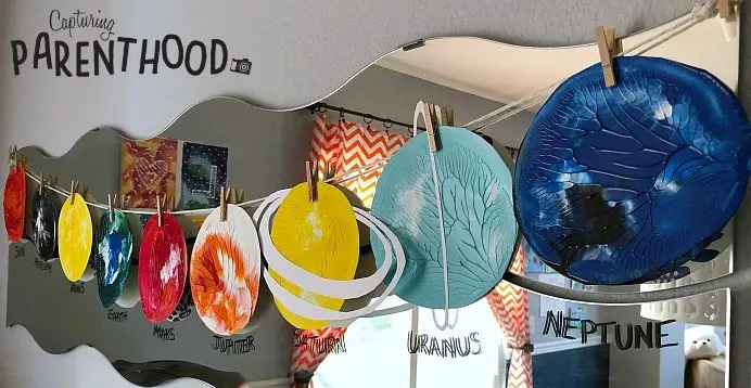 paper plate solar system