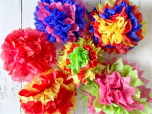 tissue paper flowers