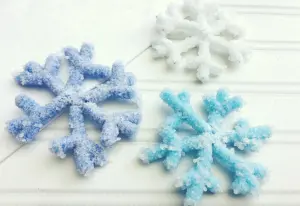 salt crystal snowflakes