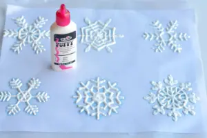 snowflake window clings