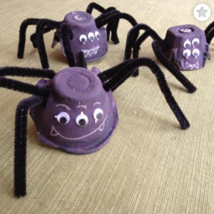 Egg Carton Spiders