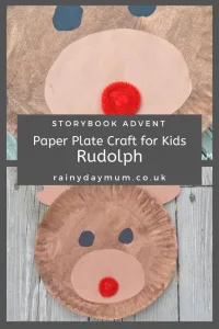 Rudolph the Red-Nosed Reindeer Paper Plate Craft